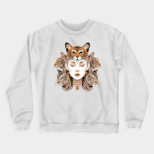 Tiger Lady Crewneck Sweatshirt